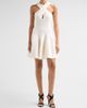 ALAIA Women's Crossed Compact Knit Mini Dress - 2