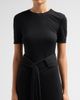 ALAIA Women's Fluid Jersey Belted Maxi Dress - 5