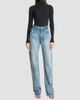 ALAIA Women's High-Rise Straight-Leg Jeans - 2