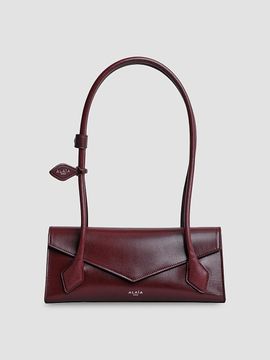 ALAIA Women's Le Teckel Small Leather Flap Bag