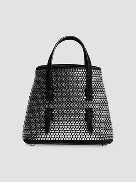 ALAIA Women's Mina 20 Studded Suede Tote