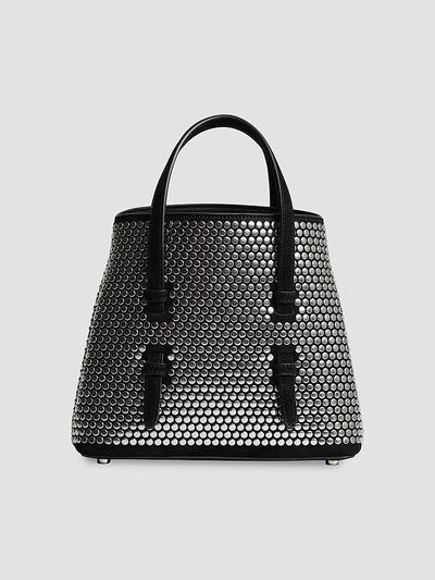 ALAIA Women's Mina 20 Studded Suede Tote