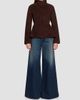 ALAIA Women's Peplum Velvet Suede Jacket - 2