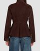ALAIA Women's Peplum Velvet Suede Jacket - 3