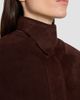 ALAIA Women's Peplum Velvet Suede Jacket - 5