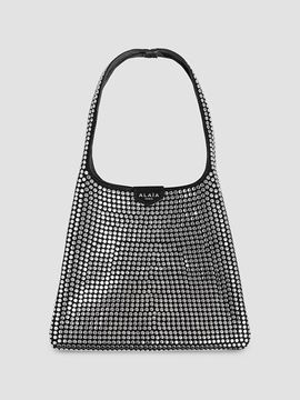 ALAIA Women's Small Studded Suede Hobo Bag