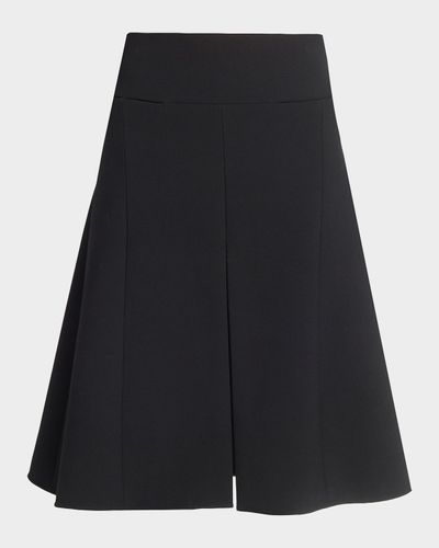 ALAIA Wool-Blend Slit Midi Skirt