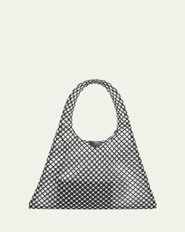 ALAIA Woven Leather Hobo Bag