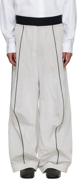 ALAINPAUL ALAINPAUL Grey Knee Shape Track Pants