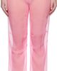 ALAINPAUL ALAINPAUL Pink Mousseline Silk Chiffon Knee Trousers - 1