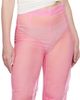 ALAINPAUL ALAINPAUL Pink Mousseline Silk Chiffon Knee Trousers - 4