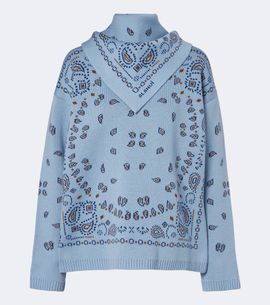 Alanui Alanui Bandana Jacquard virgin wool sweater