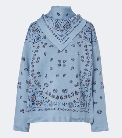 Alanui Alanui Bandana Jacquard virgin wool sweater