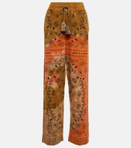 Alanui Alanui Bandana tie-dye cotton piquÃ© pants