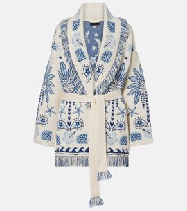 Alanui Alanui Echoes Of The Island wool and cotton cardigan