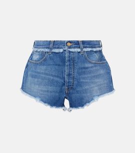 Alanui Alanui Fringed denim shorts