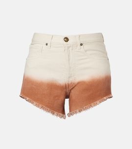 Alanui Alanui Shades Of Eden denim shorts