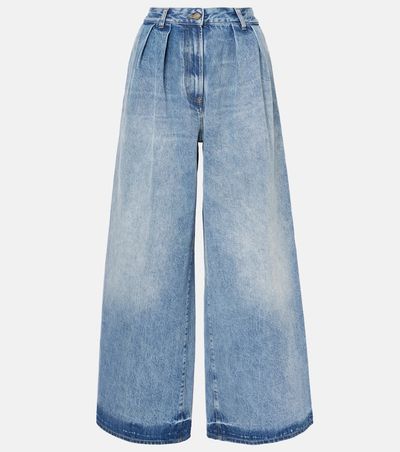 Alanui Alanui Sunny Crochet wide-leg jeans