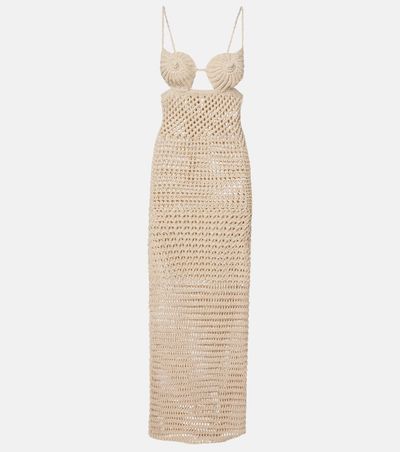Alanui Alanui The Sound Of The Sea crochet maxi dress