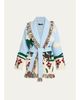 Alanui Casa Alanui Double-Jacquard Knit Fringed Wrap Cardigan - 1