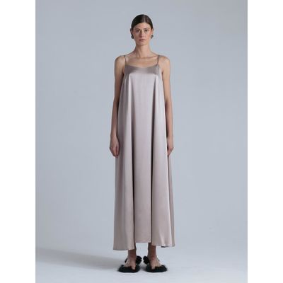 Alas Alas Aphrodite Sleeveless Silk Maxi Dress