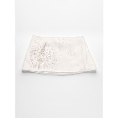 Alas Alas Bridal Silk-wool Embroided Skirt