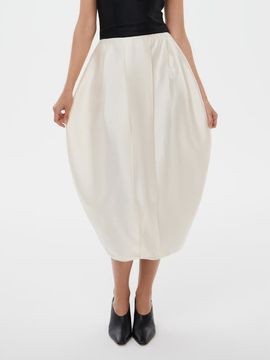 Alas Alas Bridal Silk Wool Blend Tulip Skirt