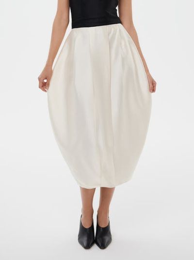 Alas Alas Bridal Silk Wool Blend Tulip Skirt