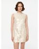 Alas Alas Embellished Two-Layer Bridal Mini Dress - 1