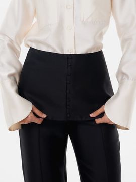 Alas Alas Silk-wool Mini Skirt