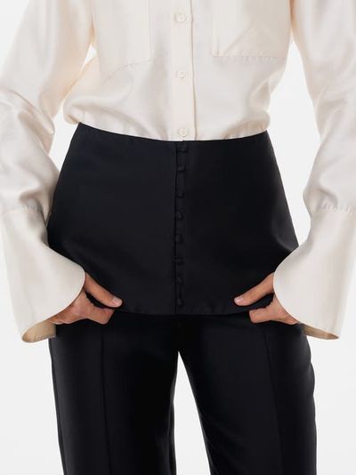 Alas Alas Silk-wool Mini Skirt