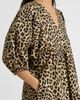 Albaray Albaray Animal Print V-Neck Cotton Midi Dress - 2