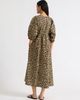 Albaray Albaray Animal Print V-Neck Cotton Midi Dress - 3