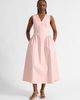 Albaray Albaray Cotton Sateen Gathered Side Dress - 1
