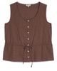 Albaray Albaray Drawstring Waist Button Through Top - 2