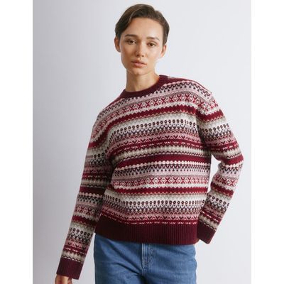 Albaray Albaray Fair Isle Crew Neck Sweater
