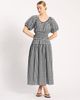 Albaray Albaray Gingham Blouson Sleeve Midi Dress - 1