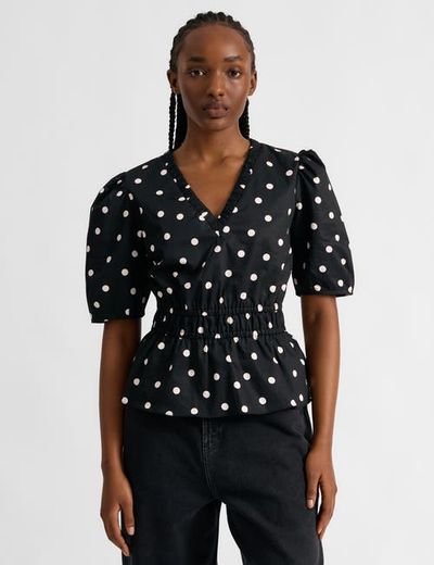 Albaray Albaray Large Spot Elastic Waist Top
