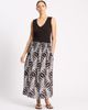Albaray Albaray Mono Palm Smocked Waist Maxi Skirt - 3