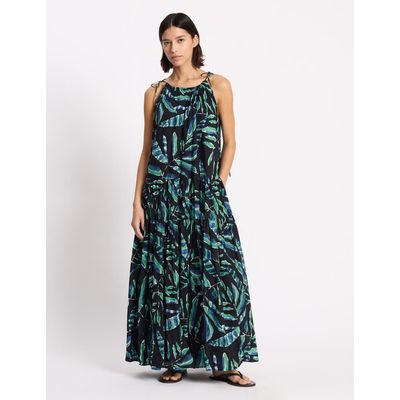 Albaray Albaray Painterly Palm Maxi Dress