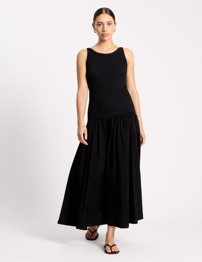 Albaray Albaray Ribbed Bodice Sleeveless Maxi Dress