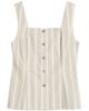 Albaray Albaray Square Neck Stripe Button Top - 2