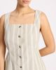 Albaray Albaray Square Neck Stripe Button Top - 3