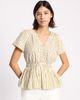 Albaray Albaray Stripe Cotton Bubble Hem Top - 1