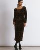 Albaray Albaray Velvet & Sequin Square Neck Dress - 1