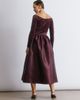Albaray Albaray Velvet & Taffeta Bardot Dress - 5