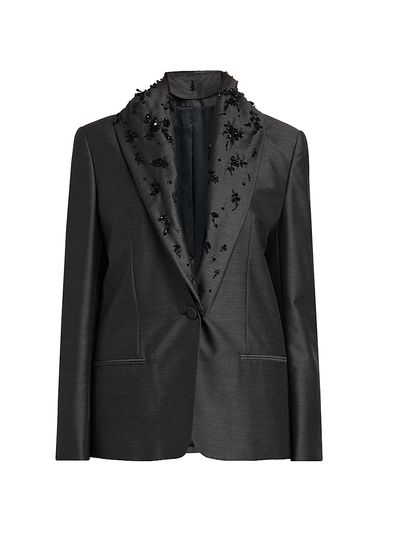 Alberta Ferretti Women's Embellished Wool-Silk Jacket