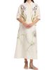 Alberta Ferretti Women's Floral Linen Blouse - 2