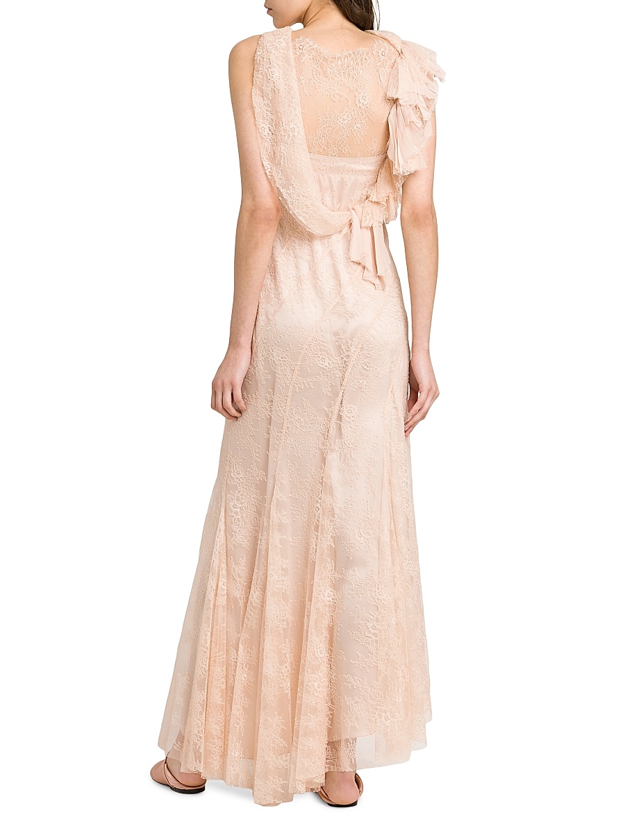 button front scallop maxi dress Scallop Crochet Maxi Skirt/Bandeau Dress, White, Helen Jon S