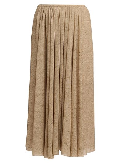 Alberta Ferretti Women's Pleated Midi-Skirt